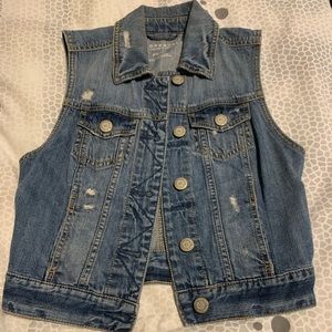 Aeropostale denim vest